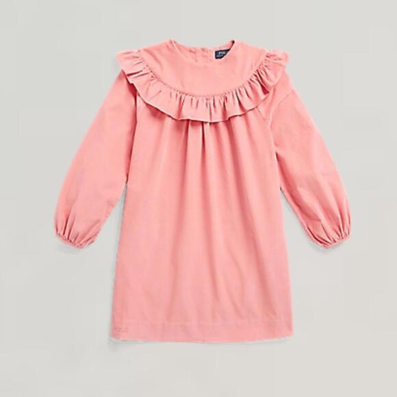 Ralph Lauren Other - NWT Ralph Lauren Ruffled Cotton Corduroy Dress